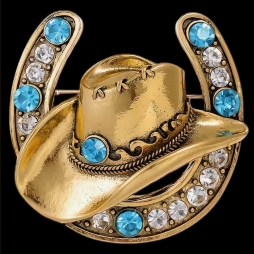 Western Hat Brooch